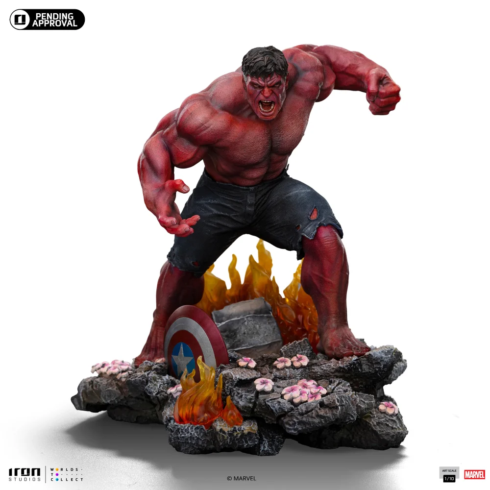 Iron Studios Marvel Captain America Brave New World Red Hulk Art Scale 1/10 Statue Image 1