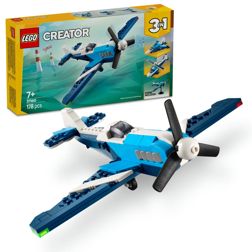 LEGO Creator 3in1 Aircraft: Race Plane Toy for Kids 31160 Image 1
