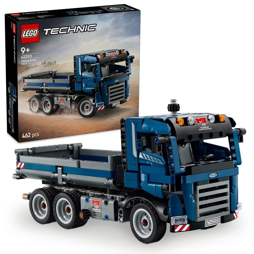 LEGO Technic Tipping Dump Truck Construction Toy Set 42203 Image 1
