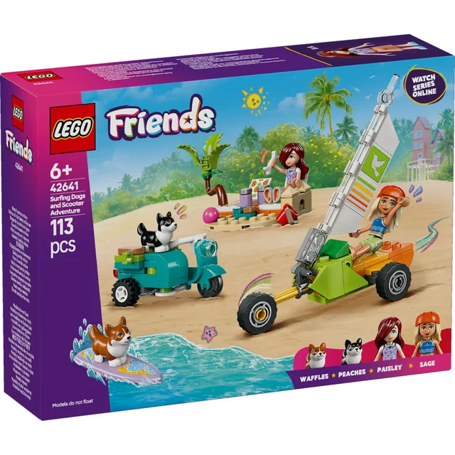 LEGO Friends Surfing Dogs and Scooter Adventure Set 42641