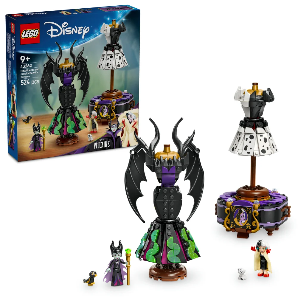 LEGO ǀ Disney Villains Maleficent’s and Cruella De Vil’s Dresses 43262 Image 1