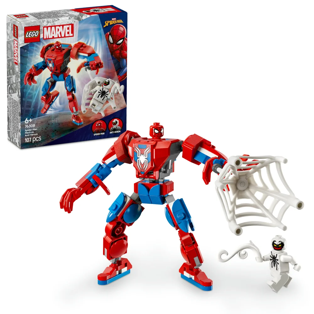 LEGO Marvel Spider-Man Mech vs. Anti-Venom Playset 76308 Image 1