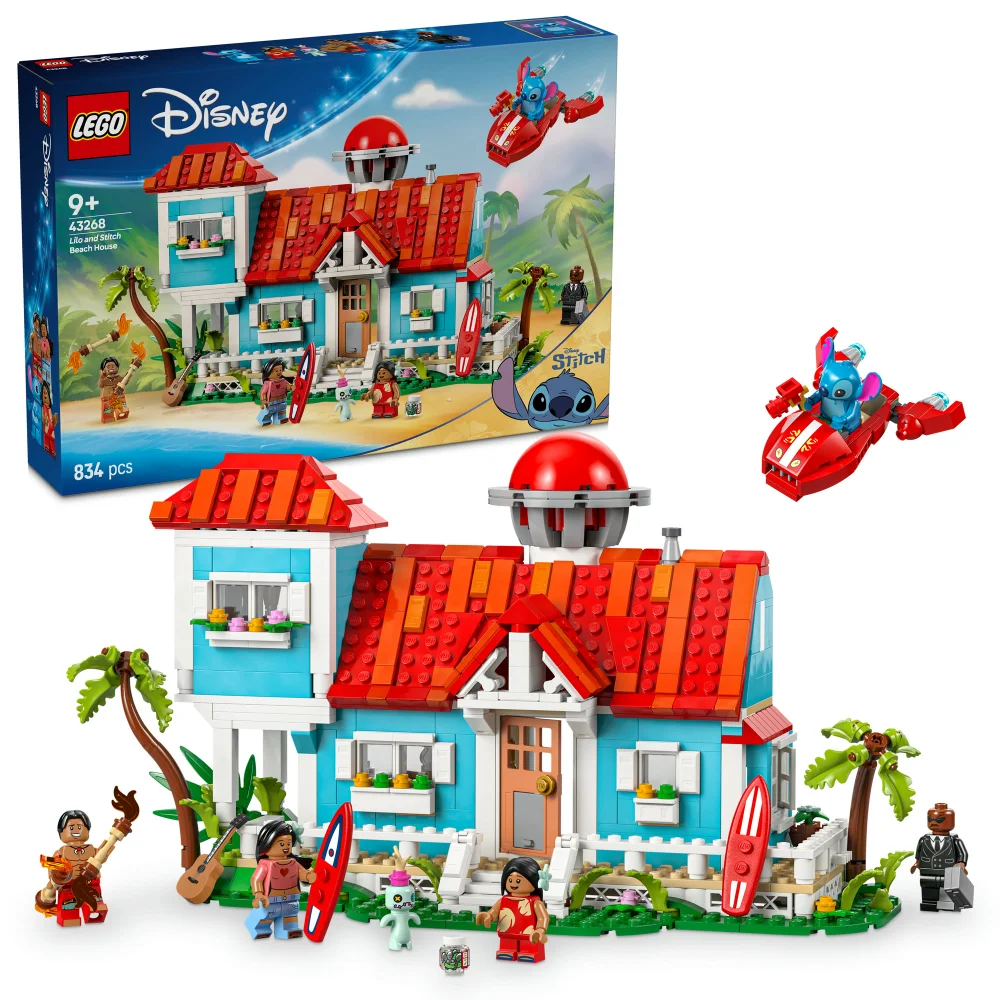LEGO ǀ Disney Lilo and Stitch Beach House Building Toy 43268 Image 1