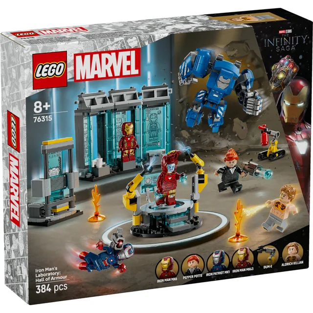 LEGO Marvel Iron Man’s Laboratory: Hall of Armour Set 76315