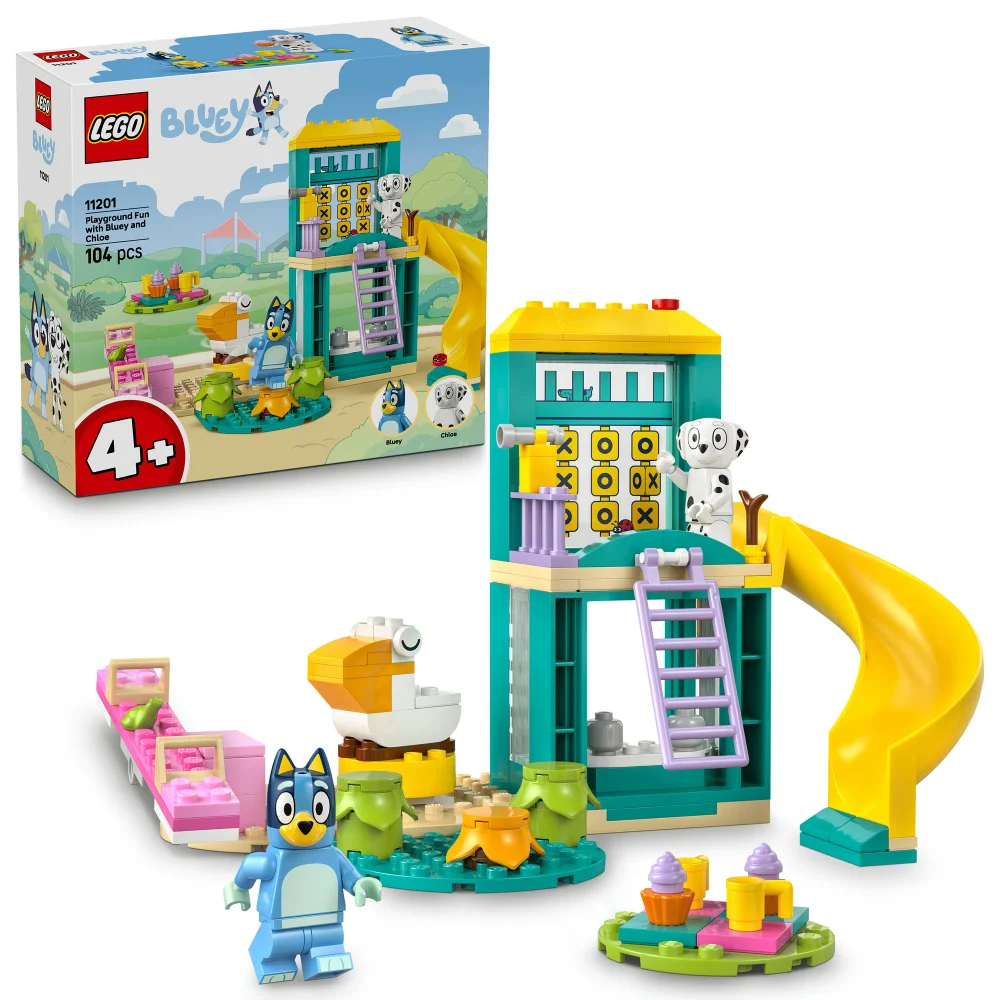LEGO® Bluey Playground Fun with Bluey and Chloe Preschool Toy Building Kit 11201 Image 1