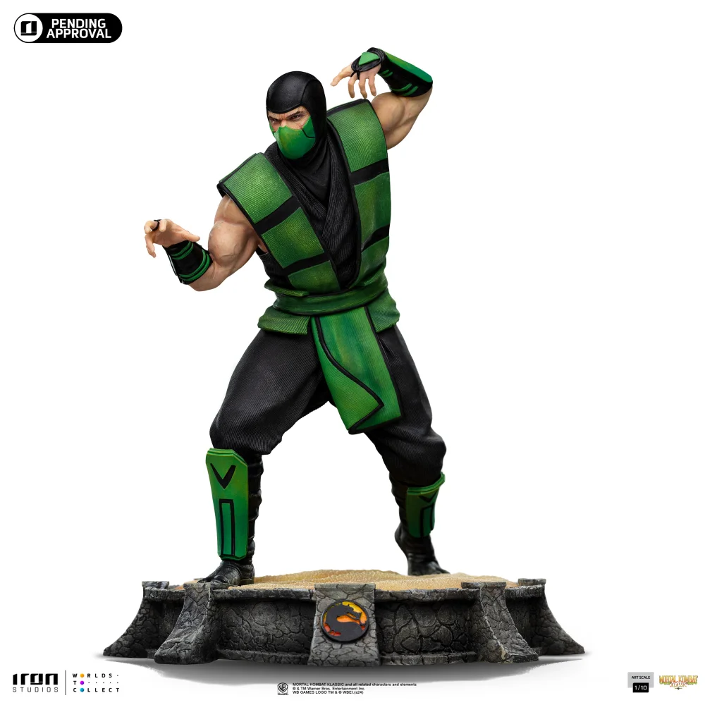 Iron Studios Mortal Kombat Reptile Art Scale 1/10 Statue Image 1