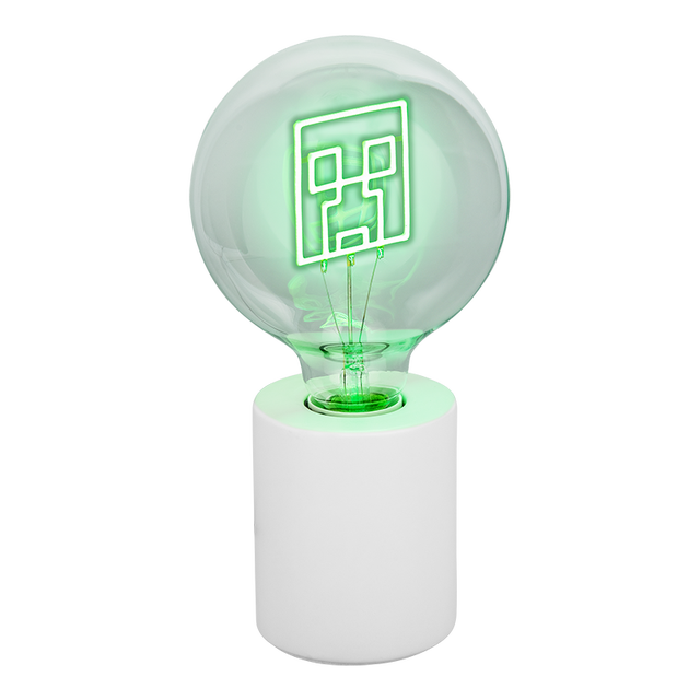 Minecraft Creeper Led Neon Bulb Lamp Uk