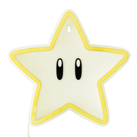Super Mario Super Star Wall Mountable Led Neon Light