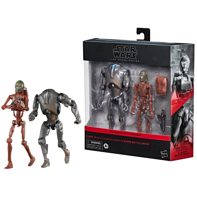 Hasbro Star Wars The Black Series C-3PO & Super Battle Droid Action Figures (6”)
