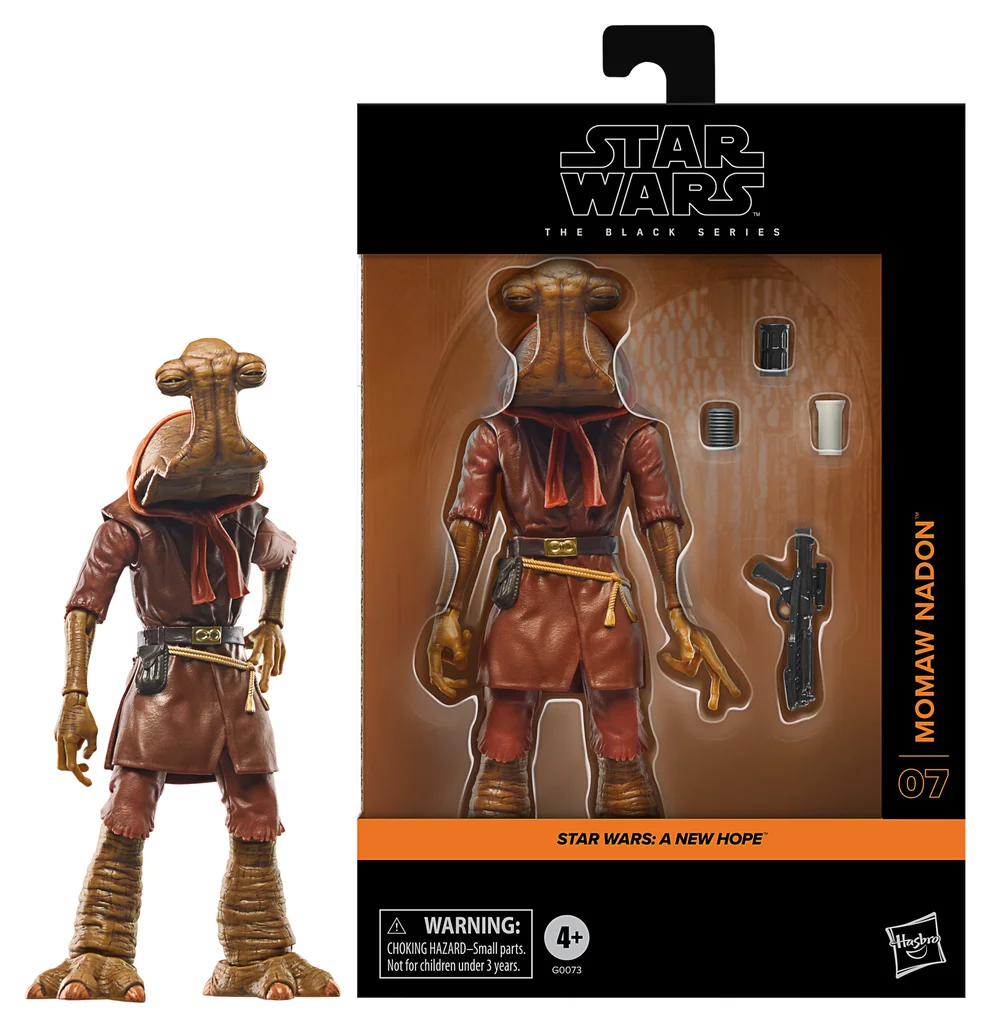 Hasbro Star Wars The Black Series Momaw Nadon, Star Wars: A New Hope Deluxe Action Figure (6”) Image 1