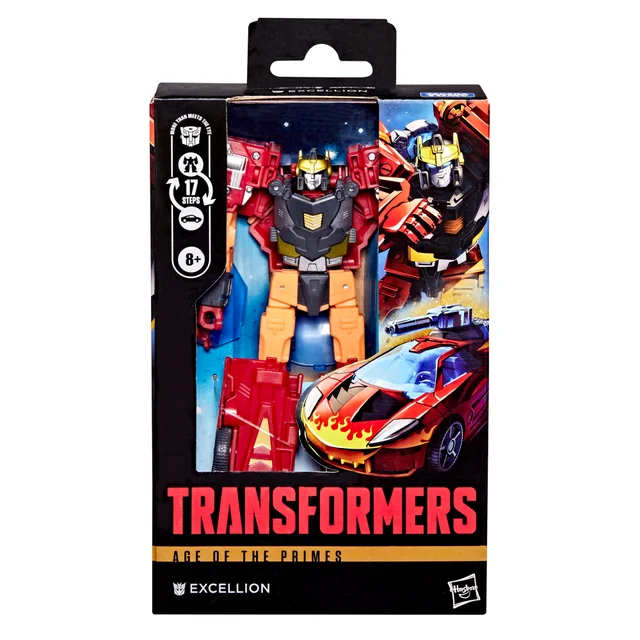 Transformers Age of the Primes Deluxe Class Transformers: Cybertron Excellion 5.5” Action Figure, 8+