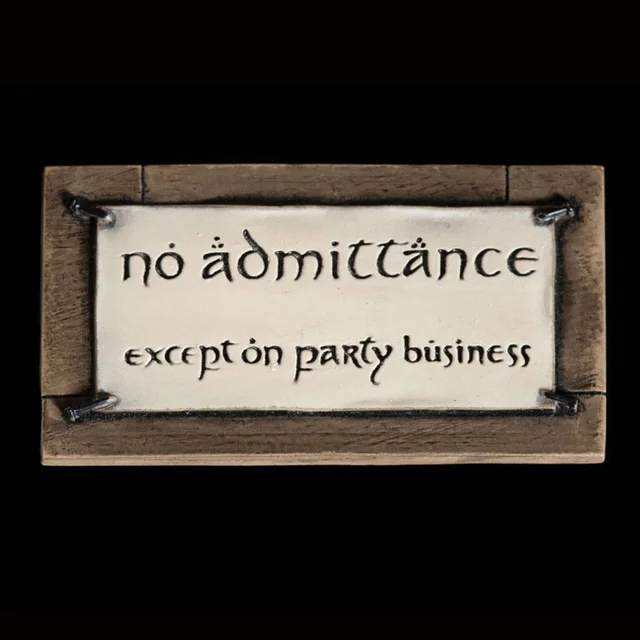 Weta Workshop Lord of the Rings Magnet No Admittance