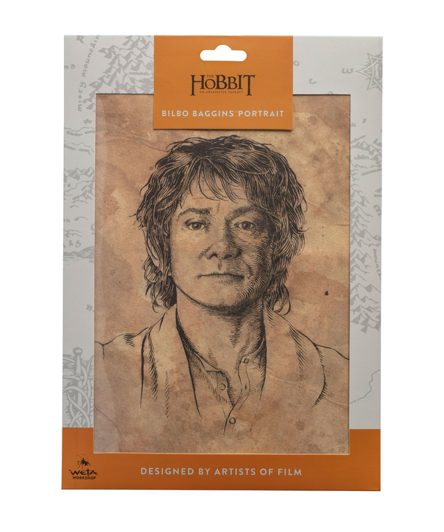 Weta Workshop The Hobbit Art Print Portrait of Bilbo Baggins 21 x 28cm