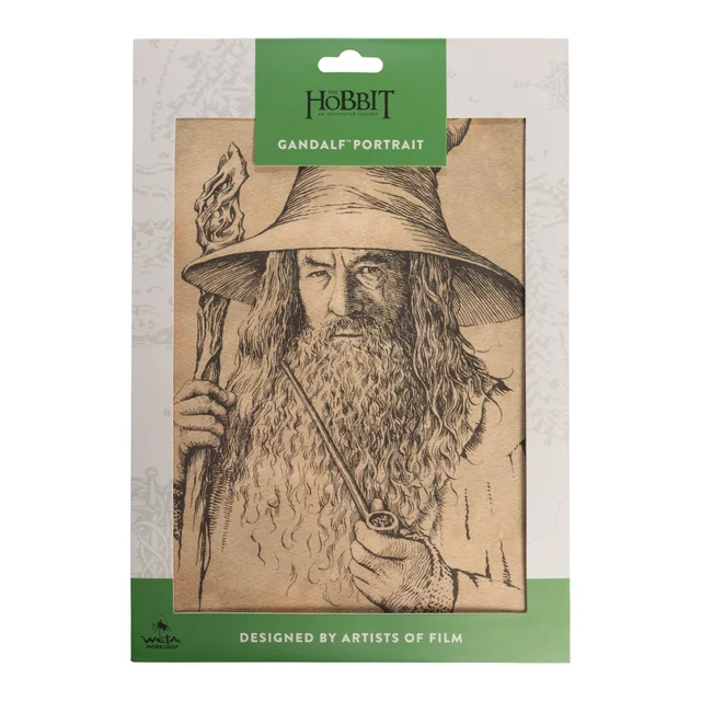 Weta Workshop The Hobbit Art Print Portrait of Gandalf the Grey 21 x 28cm