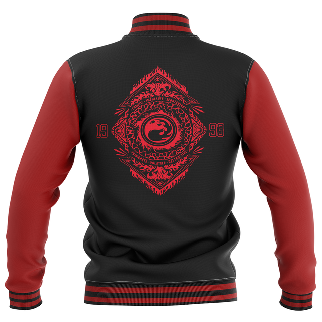 Magic: The Gathering Mountain Roundel Varsity Jacket - Black/Red