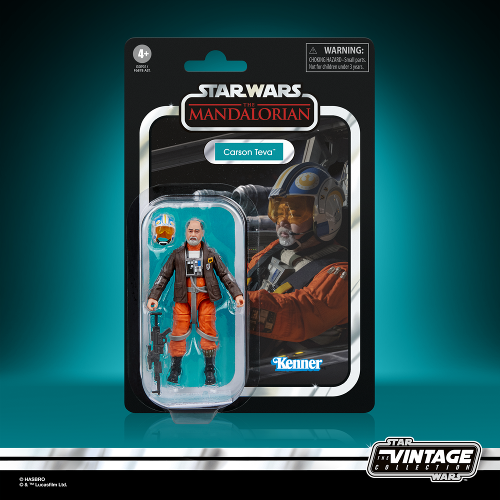 Hasbro Star Wars The Vintage Collection The Mandalorian Carson Teva Action Figure (3.75”) Image 1