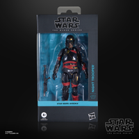 Hasbro Star Wars The Black Series Ahsoka Night Trooper Collectible Action Figure (6”) - undefined undefined