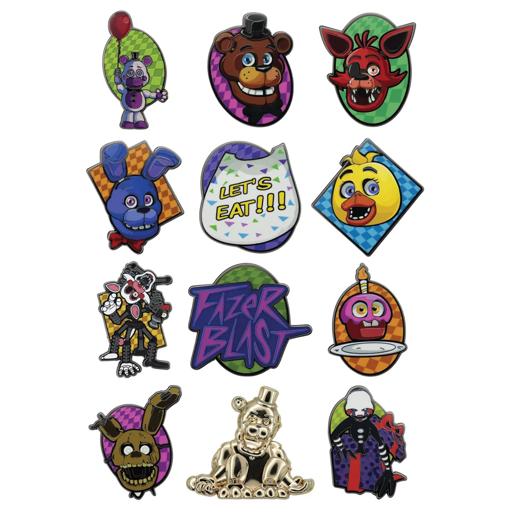 Five Nights at Freddy's Mystery Pin Badges (12 Unit CDU) Image 1