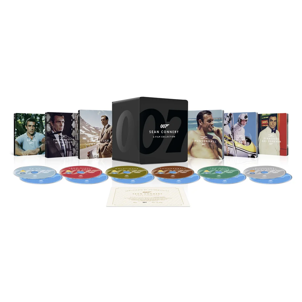James Bond: Sean Connery 6-Film Collection Steelbook Library Case 4K Ultra HD Image 1