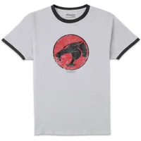 Thundercats Retro Logo Unisex Ringer T-Shirt - White/Black