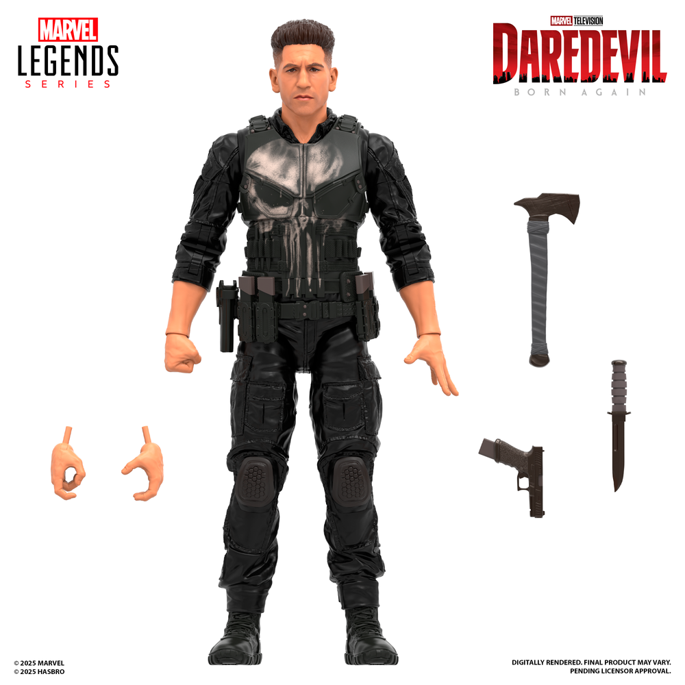 Hasbro Marvel Legends Series Daredevil: Born Again Punisher 6-Inch Action Figure Image 1