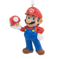 Hallmark Collectable Super Mario - Mario with Super Mushroom Ornament - undefined undefined