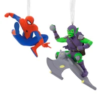 Hallmark Storied Moments Marvel Ornaments - Set of 2 - Spider-Man & Green Goblin - undefined undefined
