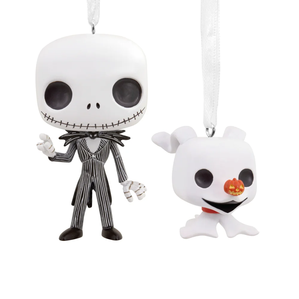 Hallmark Funko POP! The Nightmare Before Christmas Ornaments - 2 Pack Jack & Zero Image 1