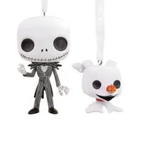 Hallmark Funko POP! The Nightmare Before Christmas Ornaments - 2 Pack Jack & Zero