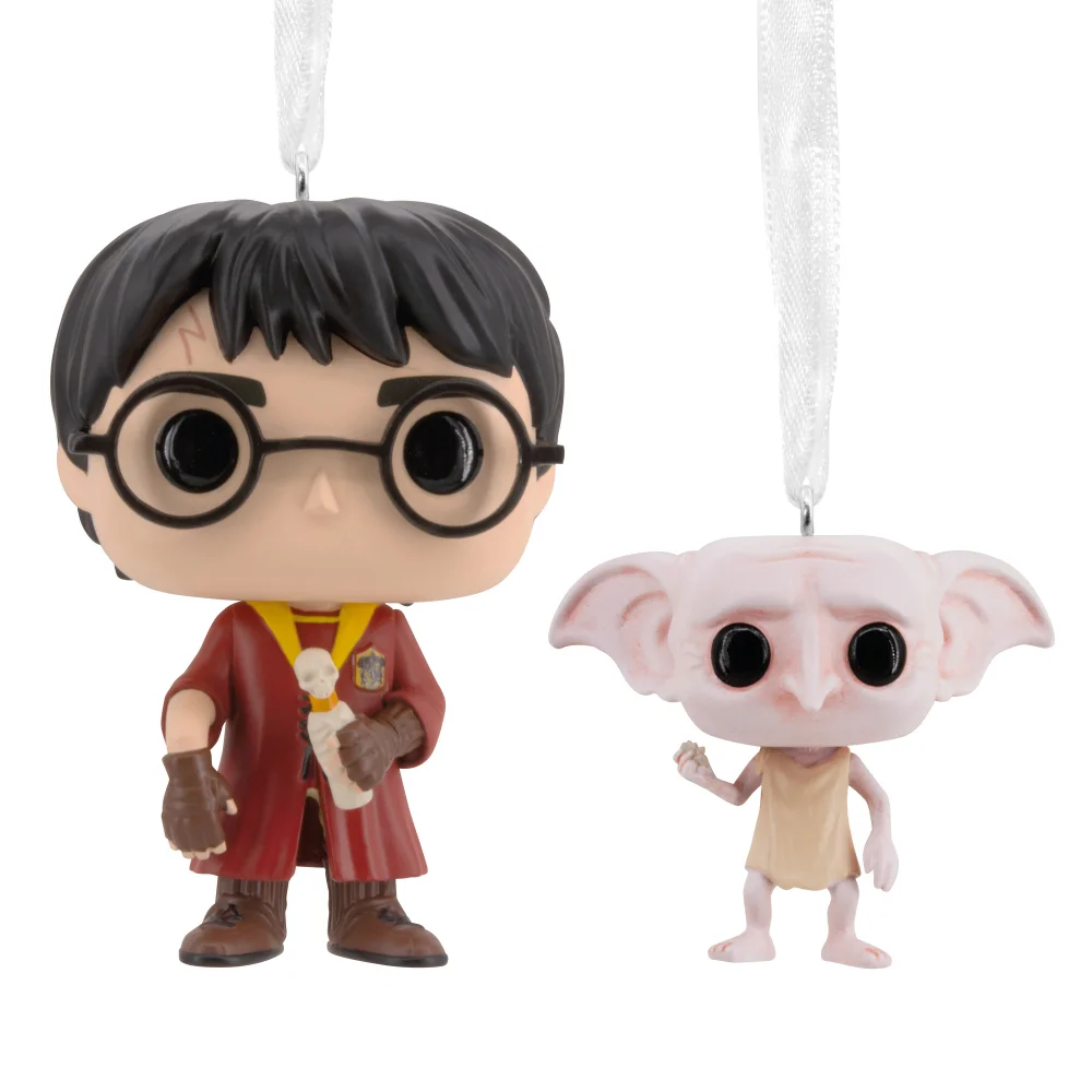 Hallmark Funko POP! Harry Potter Christmas Ornaments - 2 Pack Harry & Dobby Image 1