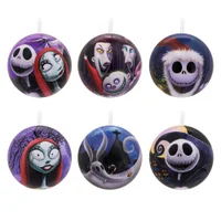 Hallmark Disney The Nightmare Before Christmas Tin Ball Christmas Ornaments, Pack of 12