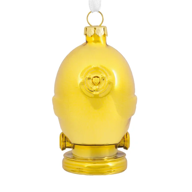 Hallmark Star Wars Glass Ornament - C-3PO Gold Head