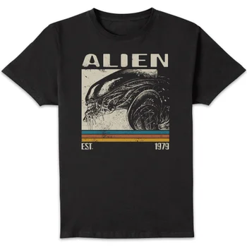 Alien Retro Bars Unisex T-Shirt - Black