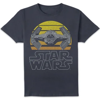 Star Wars Tie Fighter Moon Unisex T-Shirt - Navy