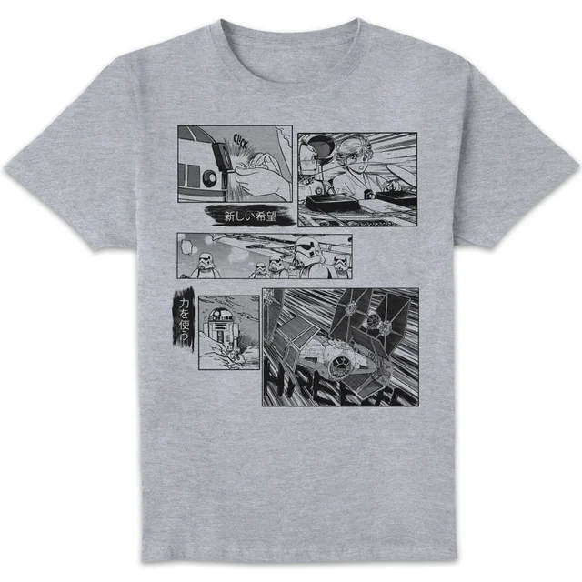 Star Wars Manga Unisex T-Shirt - Grey