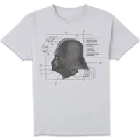 Star Wars Mask Diagram Unisex T-Shirt - White - undefined undefined