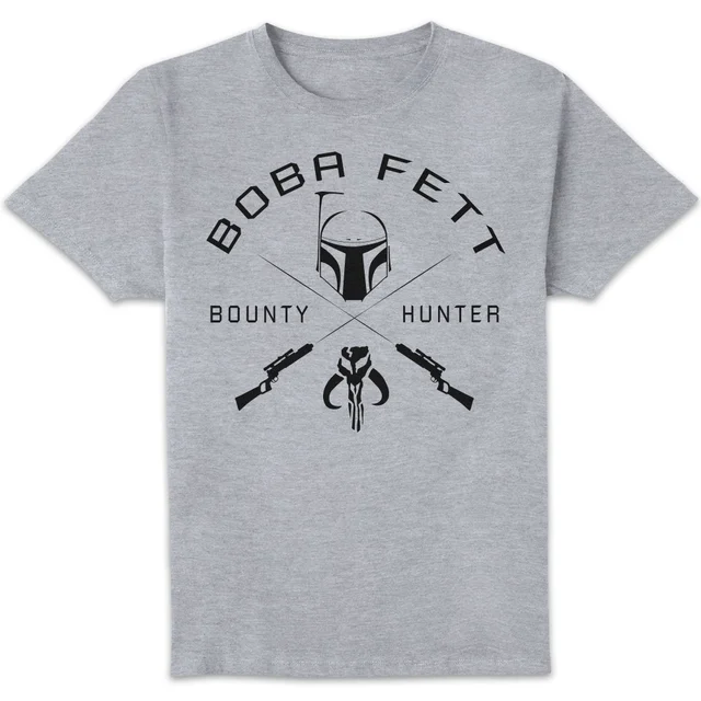 Star Wars Bounty Hunter Crest Unisex T-Shirt - Grey