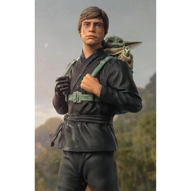 Iron Studios Star Wars: The Book of Boba Fett Luke Skywalker and Grogu Training Version 1/10 Art Scale Statue