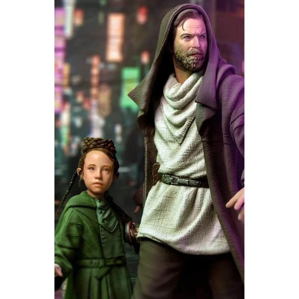 Iron Studios Star Wars: Obi-Wan Kenobi Series Obi-Wan and Young Leia 1/10 Art Scale Statue Image 1