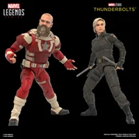 Hasbro Marvel Legends Series Yelena Belova and Red Guardian, Thunderbolts* Movie Action Figures