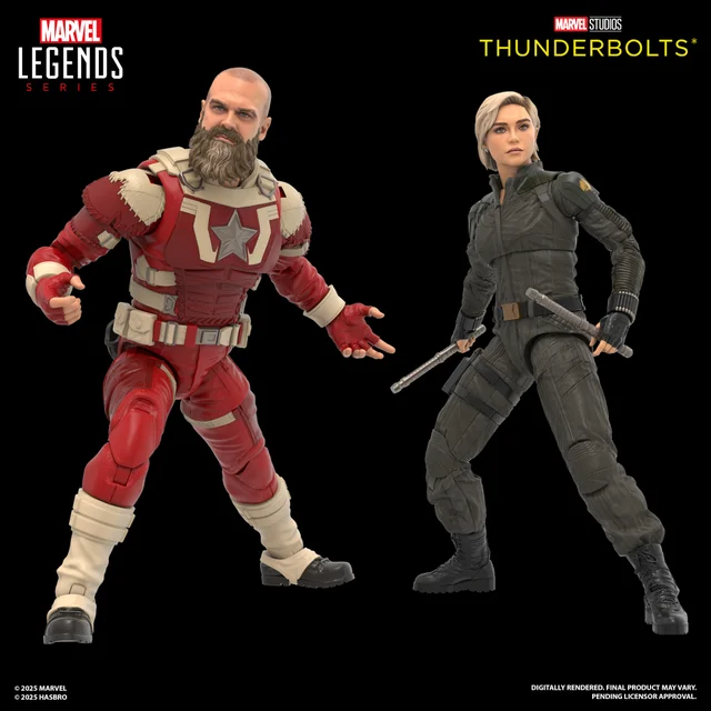 Hasbro Marvel Legends Series Yelena Belova and Red Guardian, Thunderbolts* Movie Action Figures