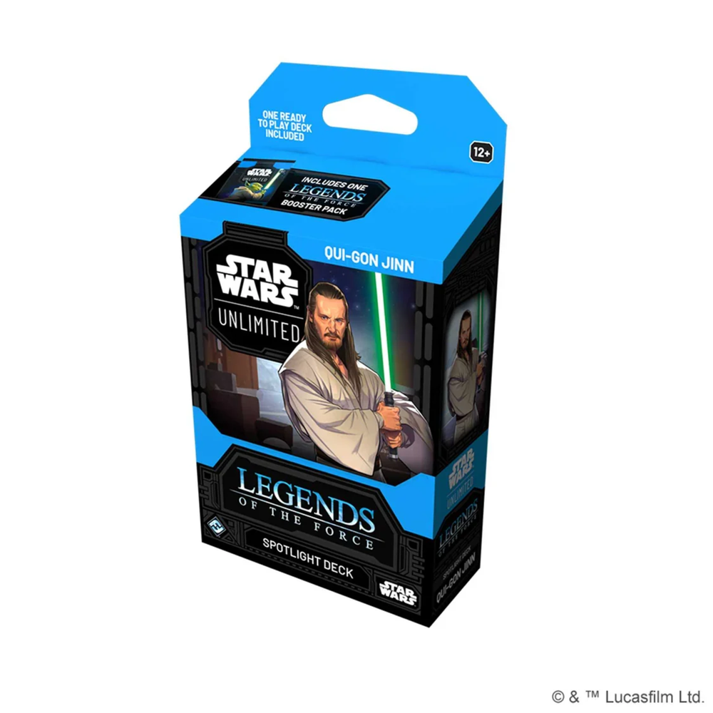 Star Wars: Unlimited Spotlight Deck Legends of the Force Qui-Gon Jinn Image 1