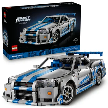 LEGO® Technic 2 Fast 2 Furious Nissan Skyline GT-R (R34) Car Model Kit 42210