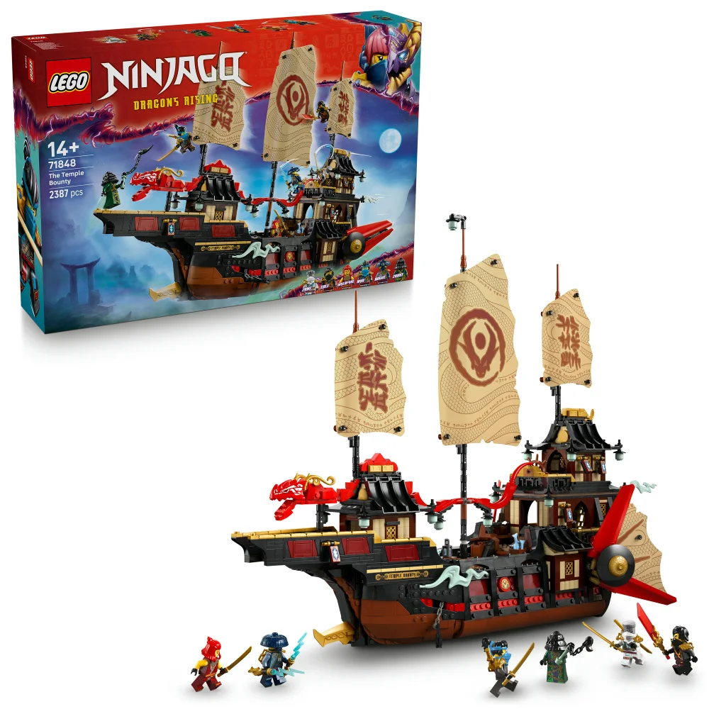 LEGO® NINJAGO® The Temple Bounty Ship Toy Building Kit 71848 Image 1