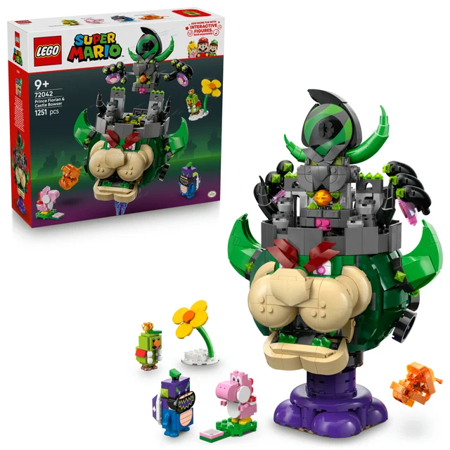 LEGO® Super Mario™ Prince Florian & Castle Bowser Toy for Pretend Play 72042