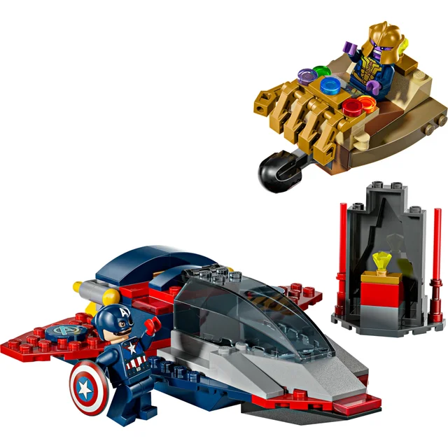 LEGO® ǀ Marvel Captain America vs. Thanos, Super Hero Building Toy with Minifigures 76319