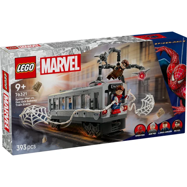 LEGO® ǀ Marvel Spider-Man vs. Doc Ock Subway Train Scene Building Toy 76321