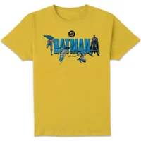 DC Comics Justice League Batman Through The Ages Unisex T-Shirt - Yellow - undefined undefined