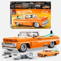 Mattel Brick Shop Hot Wheels Elite Custom 62 Chevy Pickup Building Set
