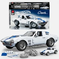 Mattel Brick Shop Hot Wheels Elite Corvette Grand Sport Building Set